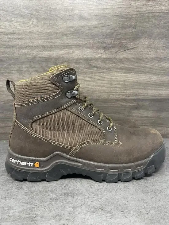 Carhartt Rugged Flex Waterproof Work Boots Mens Size 9.5 W Brown - Picture 5 of 10